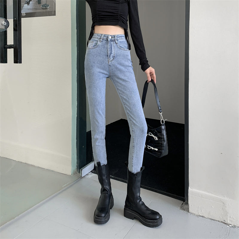 スキニーデニムパンツ♡ハイウエストでスタイルアップ S2489