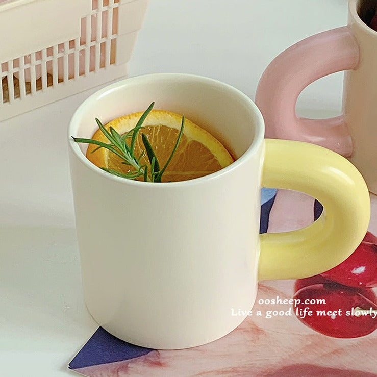 ぽってりマグカップ♡韓国風ハンドメイドでおうちカフェを可愛く S2069