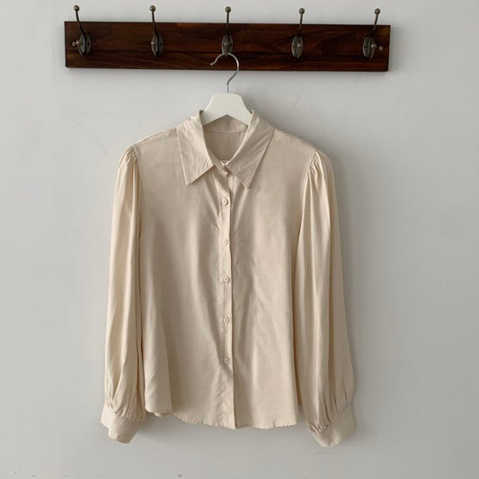 シンプルシャツ×Vネックワンピ セットアップ S1795