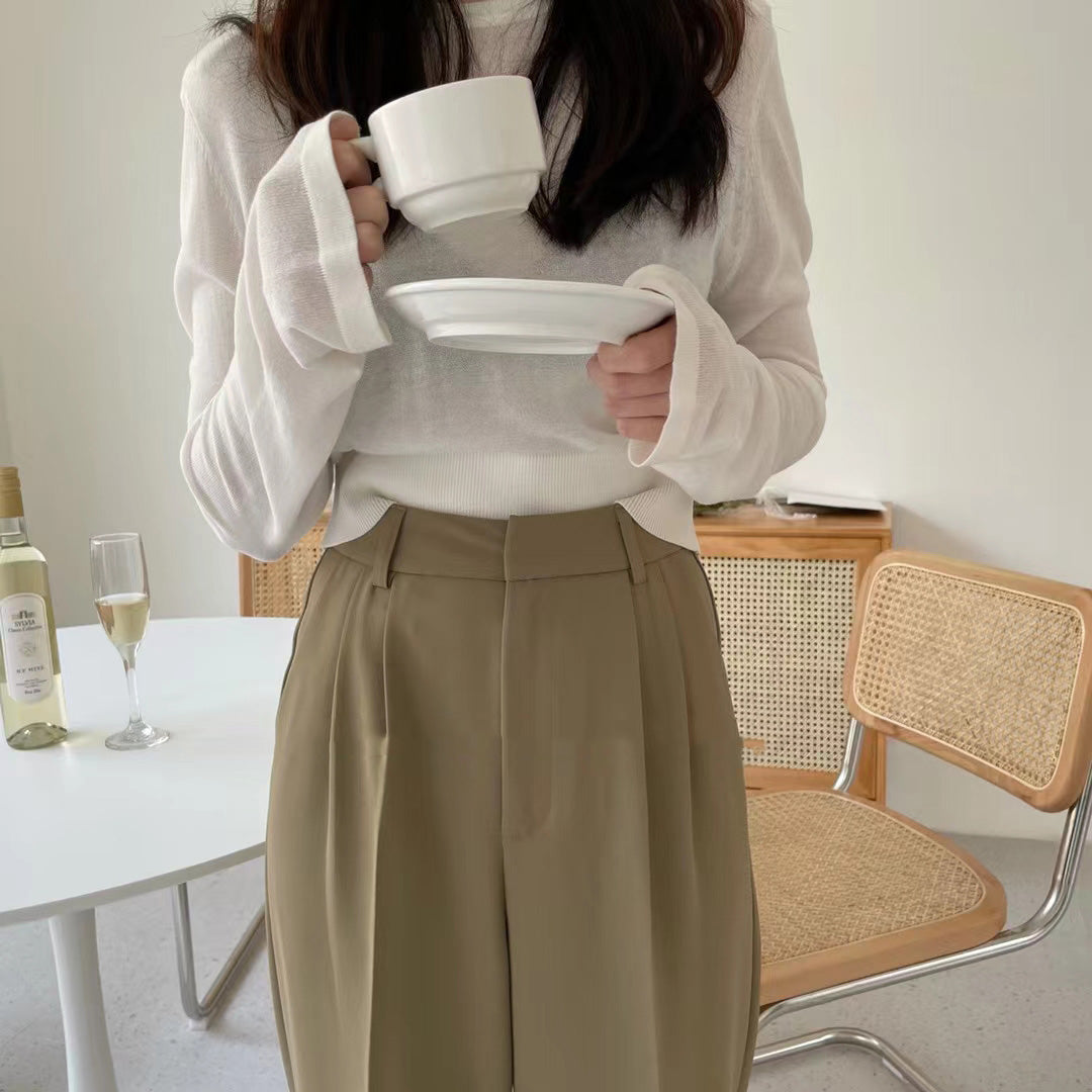 カラフルストレートパンツ 美脚シルエット S2298