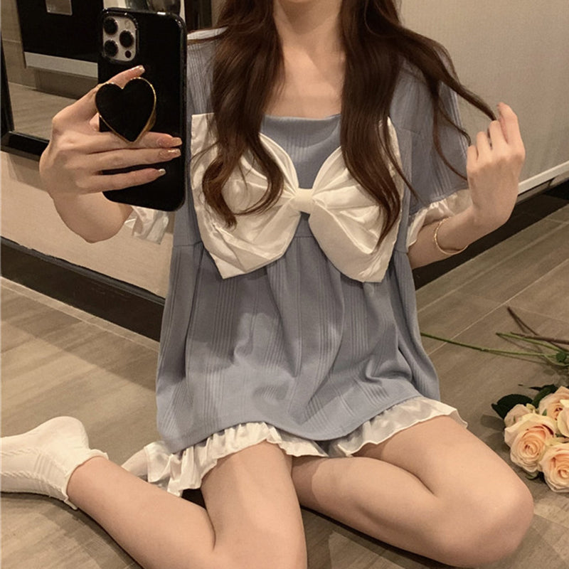 ビッグリボンが可愛いルームウェア♡ S2235