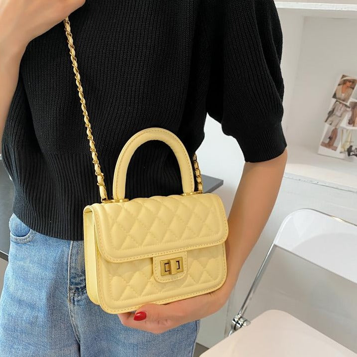 キルティングスクエアチェーンバッグ♡マット素材で大人可愛い S2544