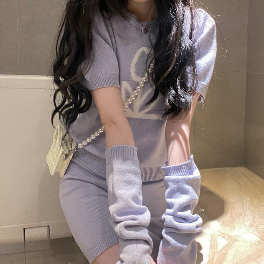チューリップニットセットアップ♡大人カジュアルコーデ S1251