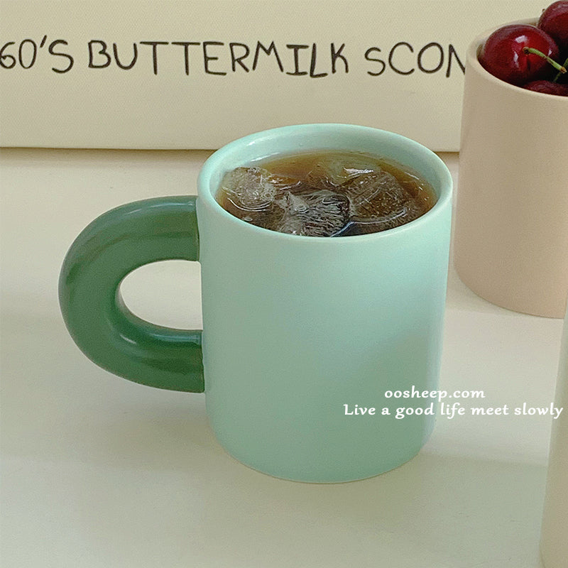 ぽってりマグカップ♡韓国風ハンドメイドでおうちカフェを可愛く S2069