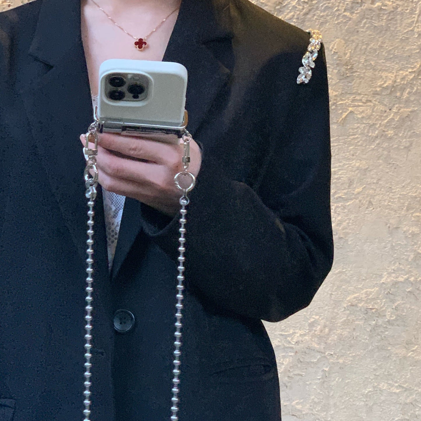 クリップ式スマホショルダーストラップ♡幅広対応 S2240