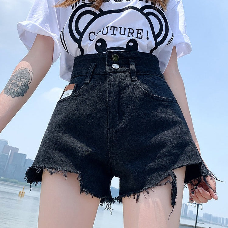 ハイウエストデニムパンツ♡大人可愛いデイリーに S1813