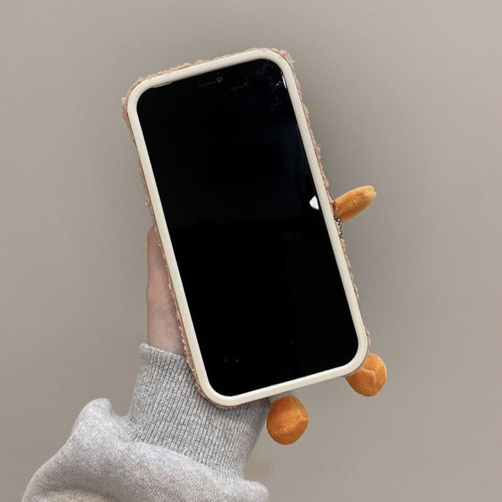 もこもこパン iPhoneケース ポーチ付き S2514