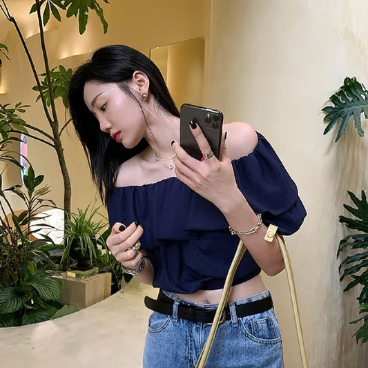 オフショルダー2wayフリルブラウス♡華奢見え S1624