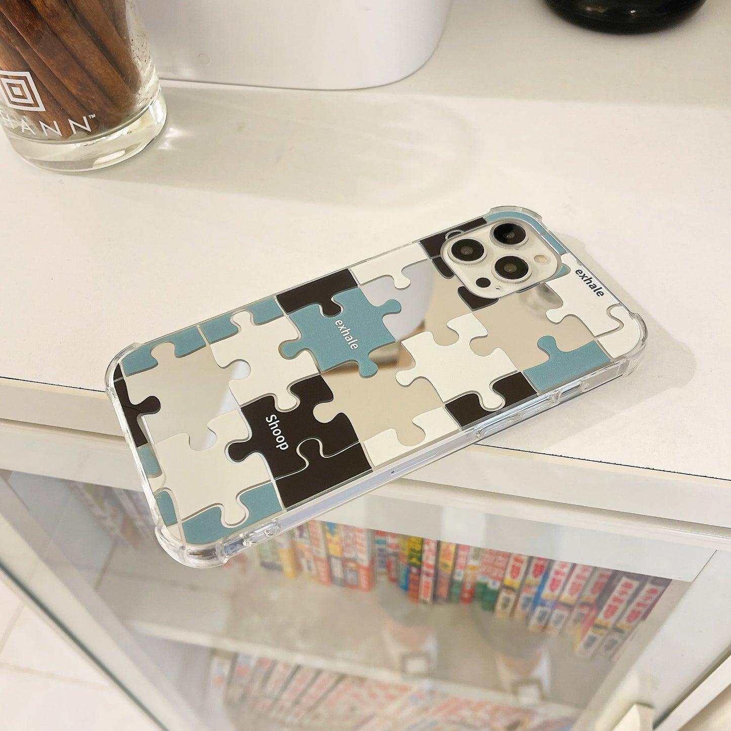 韓国発パズルミラーiPhoneケース♡個性的でかわいい S2520