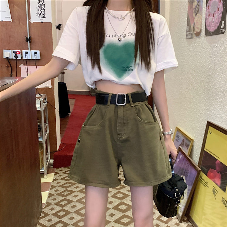 ワークショートパンツ♡今っぽいシルエットで美脚効果 S2280
