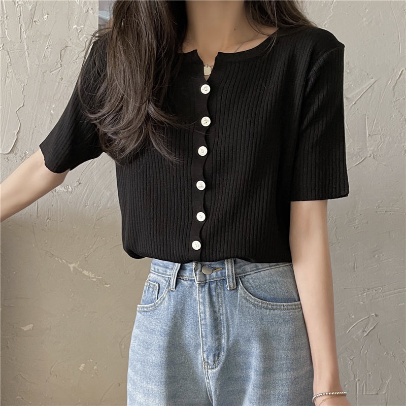 【9色】シンプルワイドリブTシャツ S1680