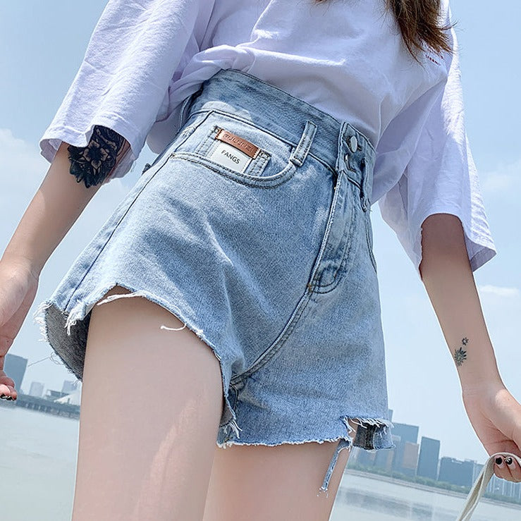 ハイウエストデニムパンツ♡大人可愛いデイリーに S1813