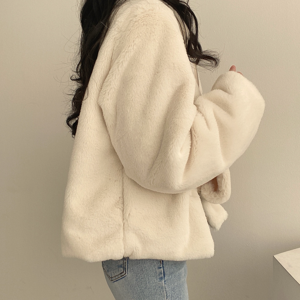 ふわふわエコファージャケット♡あざと可愛いトレンドアイテム S1040