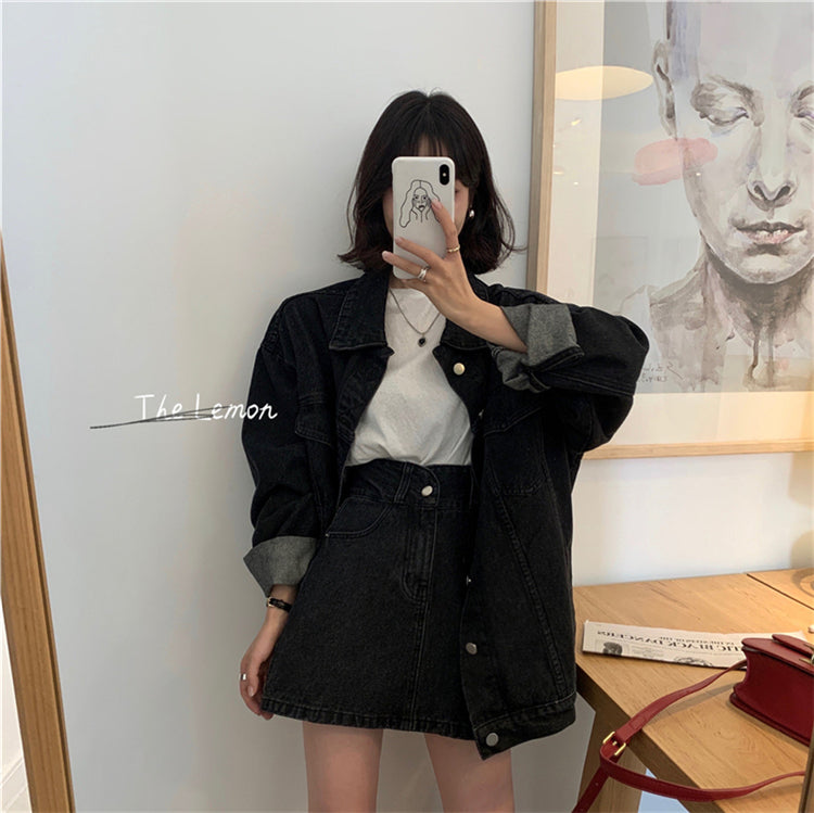 オーバーサイズデニムジャケット♡ユニセックスで着こなし自在 S2479