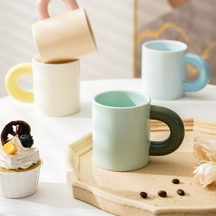 ぽってりマグカップ♡韓国風ハンドメイドでおうちカフェを可愛く S2069