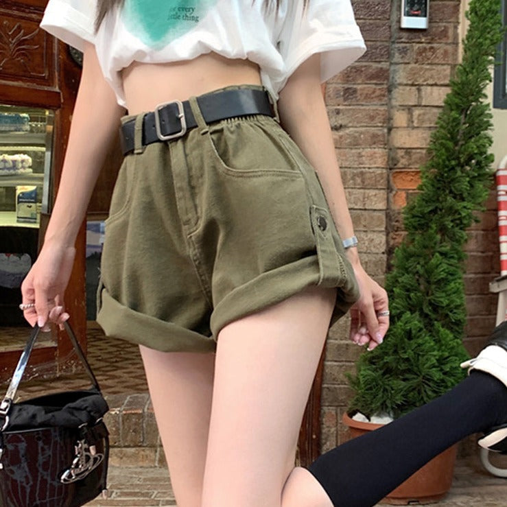 ワークショートパンツ♡今っぽいシルエットで美脚効果 S2280