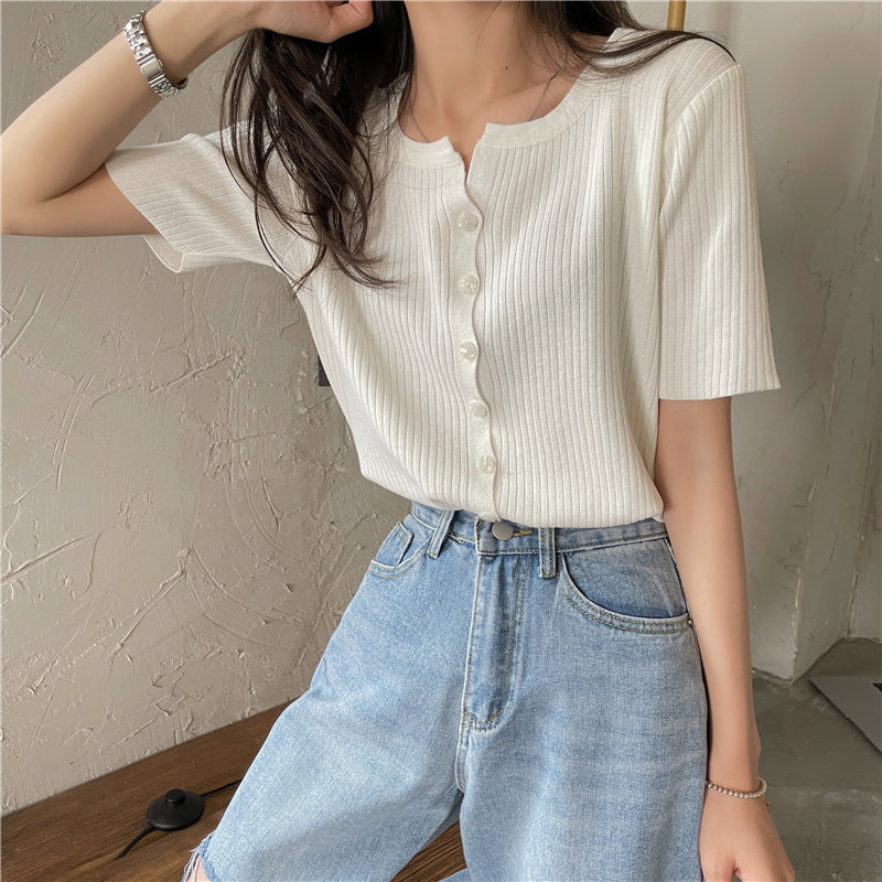 【9色】シンプルワイドリブTシャツ S1680