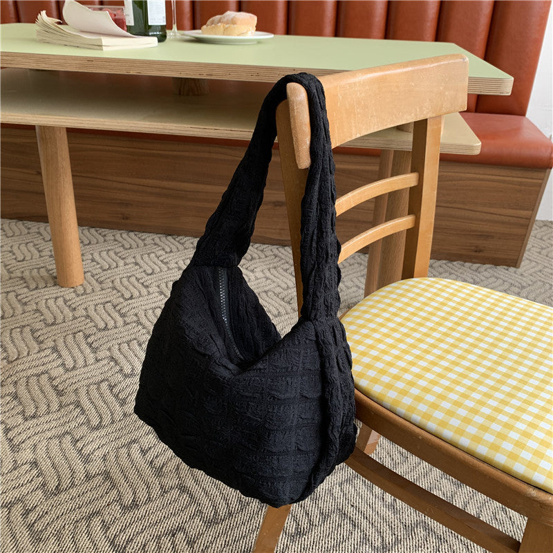 立体トライアングル エンボス加工ショルダーバッグ S2259