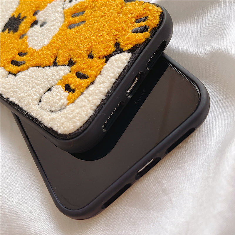 ふわもこトラさん iPhoneケース ボア素材で可愛い S2518