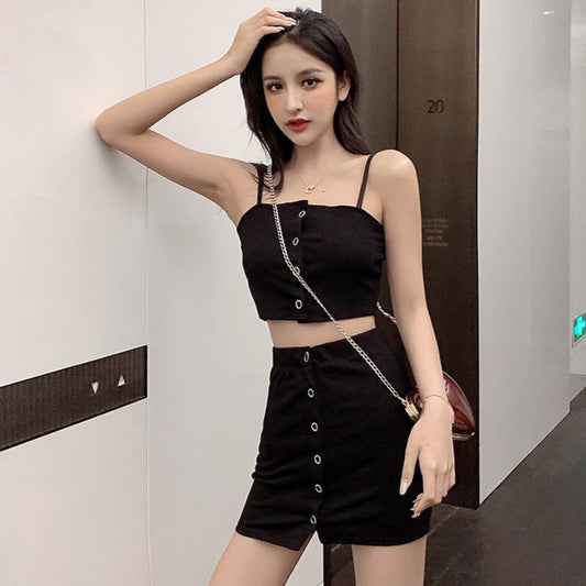 ビスチェ&ミニスカートのニットセットアップ♡ S1482