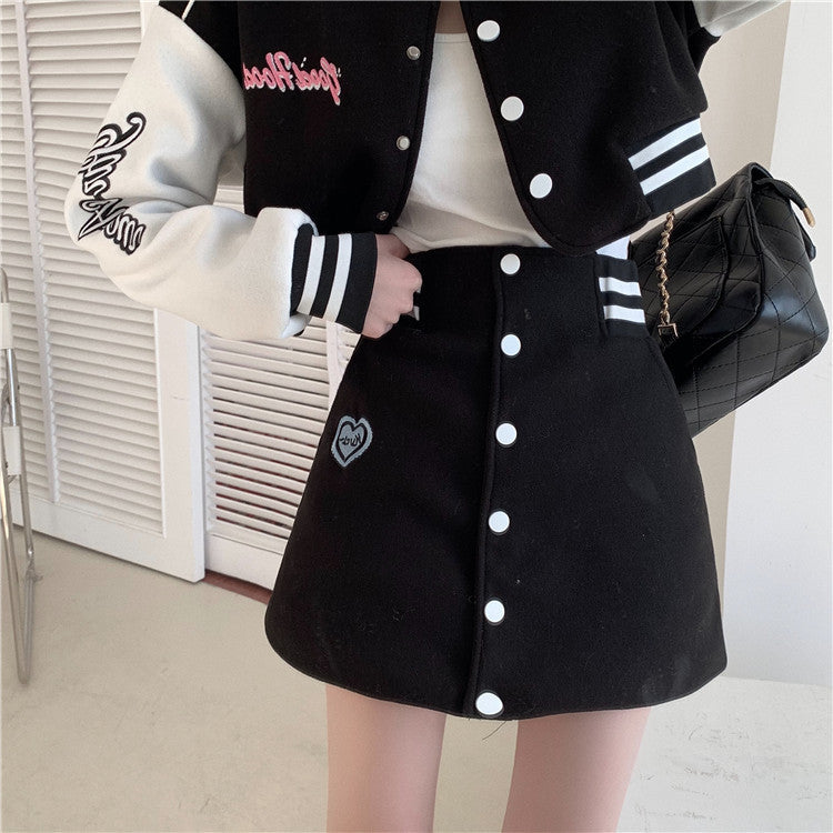 ユニフォーム風ショートセットアップ♡カワイイ制服ルック S2486