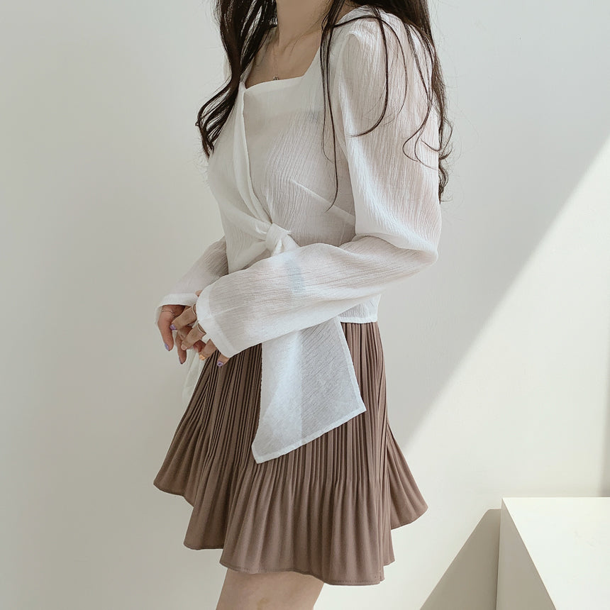 カシュクールブラウス♡ふんわり袖で大人可愛い S2291
