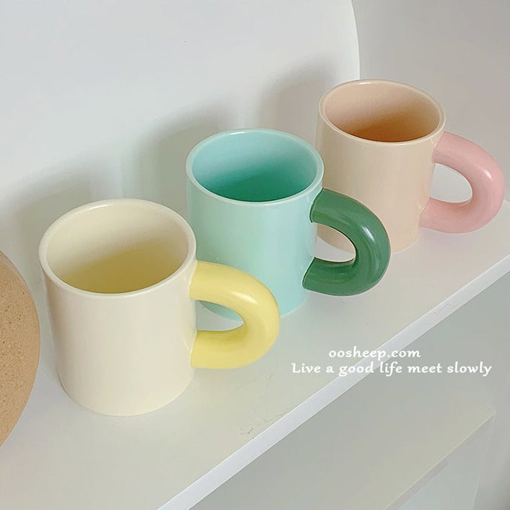 ぽってりマグカップ♡韓国風ハンドメイドでおうちカフェを可愛く S2069