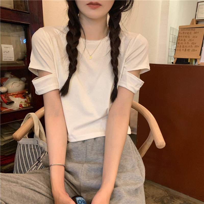 カットスリーブTシャツ♡涼しげでこなれ感抜群 S1869