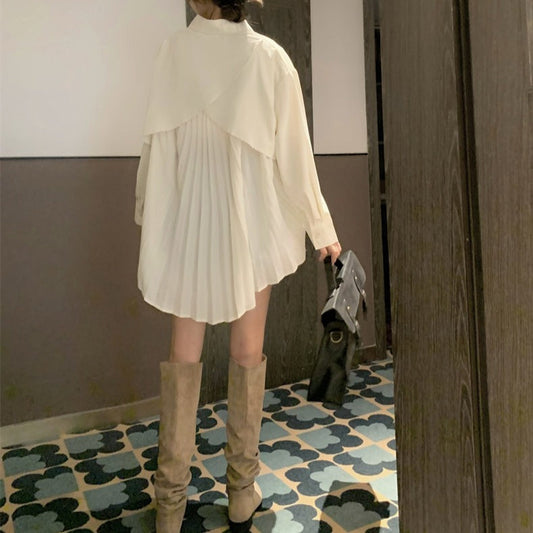 バックプリーツが可愛い♡ドルマンスリーブワンピース S1785