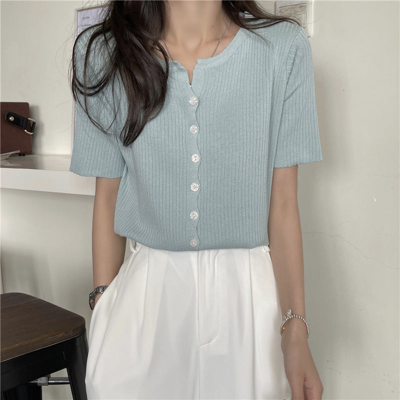 【9色】シンプルワイドリブTシャツ S1680