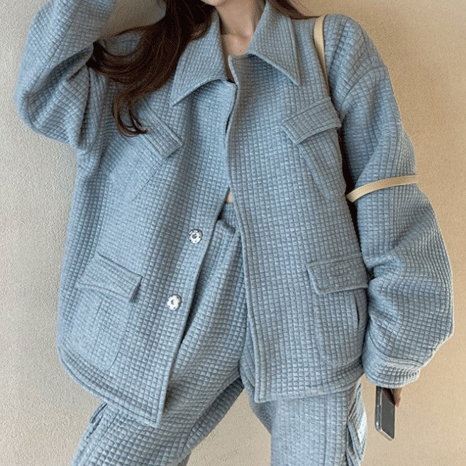 ワッフルコーディロイのジャケットセットアップ♡ S2047