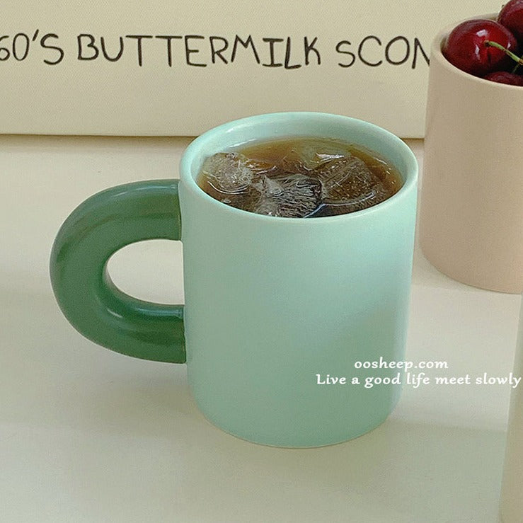 ぽってりマグカップ♡韓国風ハンドメイドでおうちカフェを可愛く S2069