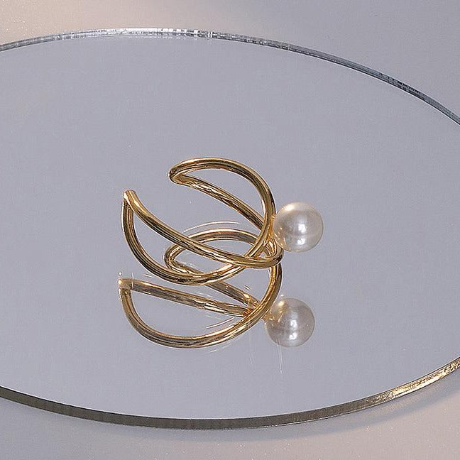 パール2WAYリングカフ♡大人可愛いアクセ S2542