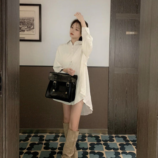 バックプリーツが可愛い♡ドルマンスリーブワンピース S1785