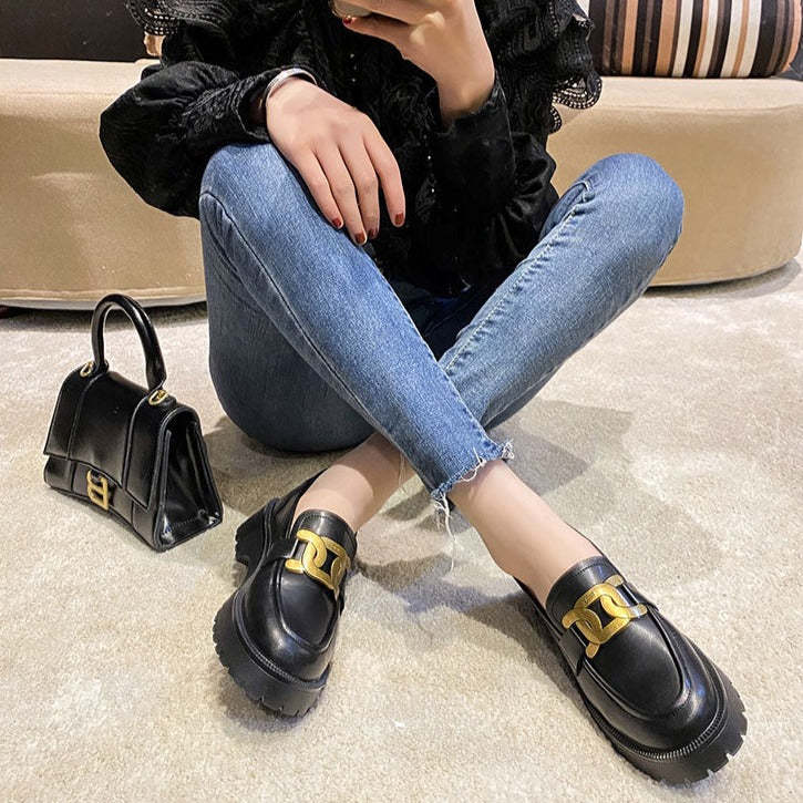 厚底ベルトローファー♡マニッシュで可愛い S2475