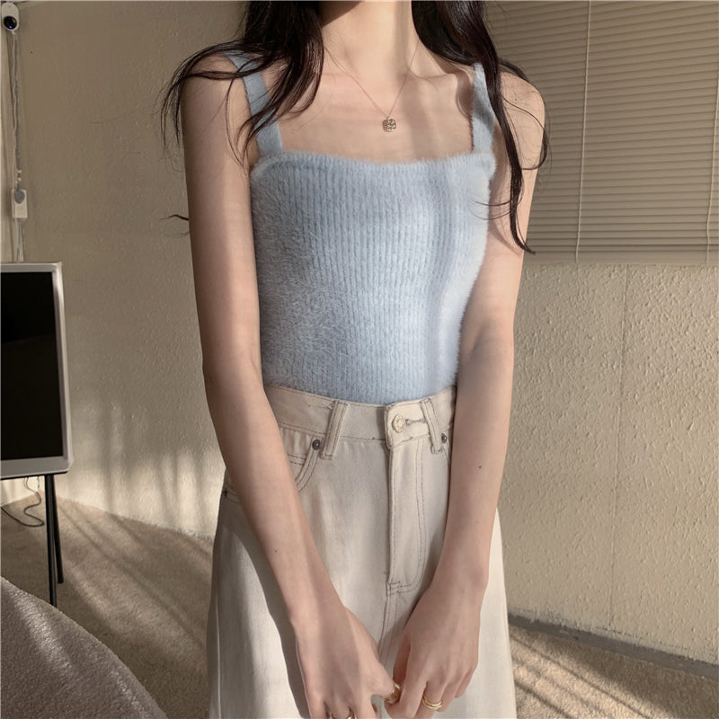 ふわモヘアキャミソール♡大人可愛いニット S1441