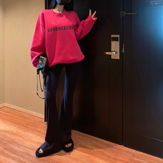 ゆるふわビッグシルエット ロゴスウェットトレーナー S1953