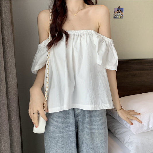 フリルフレアスリーブの華奢見えトップス S1885