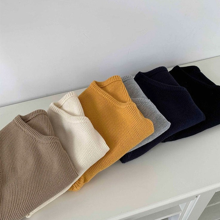 7色展開♡シンプルVネックベスト S2511