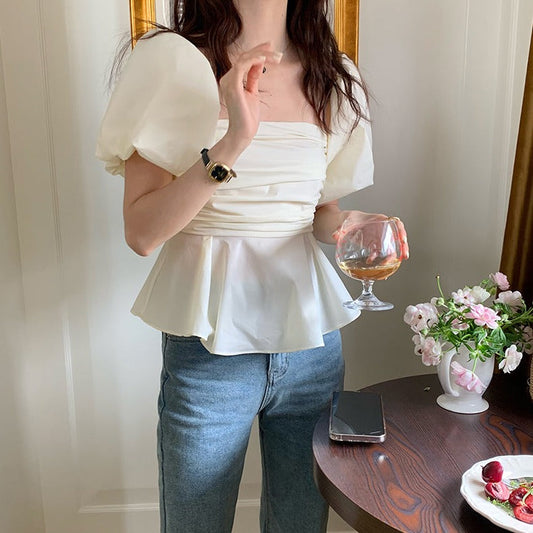 パフスリーブオフショル♡夏デイリートップス S1860