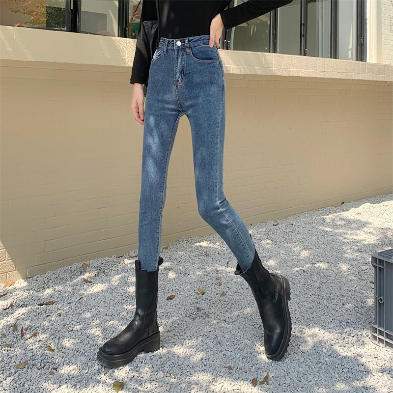 スキニーデニムパンツ♡ハイウエストでスタイルアップ S2489