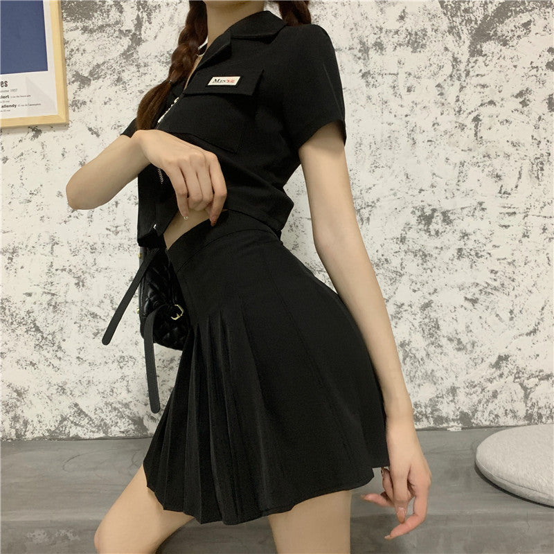 半袖ジャケット&プリーツスカートのセットアップ♡ S1435