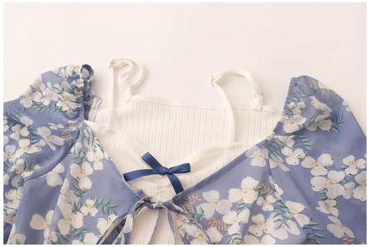 花柄スクエアネックキャミブラウス♡ S1486