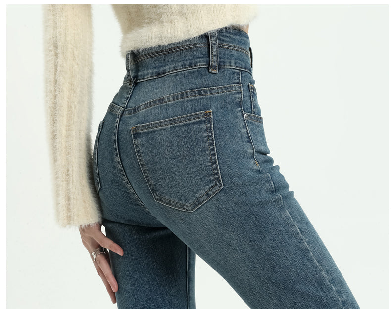 ハイウエストスキニーデニムパンツ♡スタイルアップ S2019
