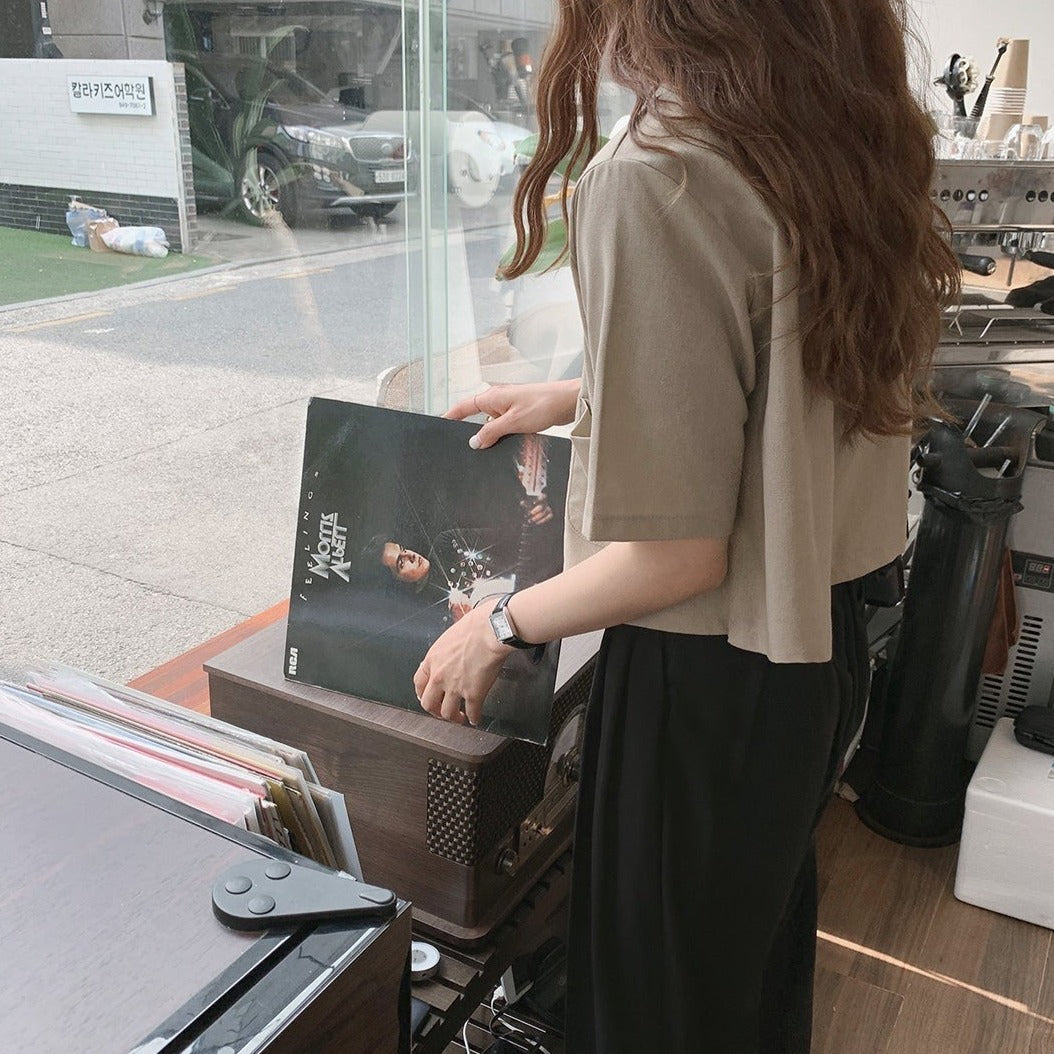 リネン風半袖ジャケット♡涼やか夏コーデに S1859