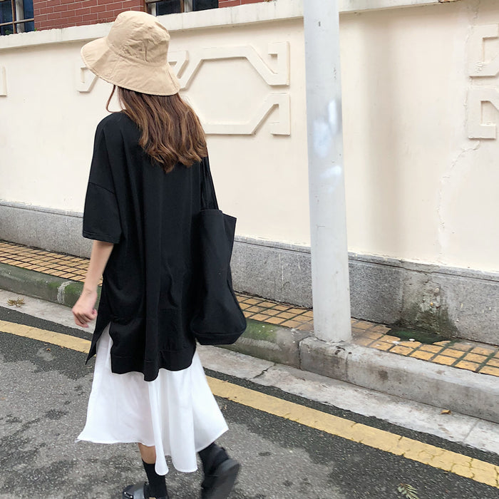 レイヤード風Tシャツワンピース 〜大人可愛い一枚〜 S1895