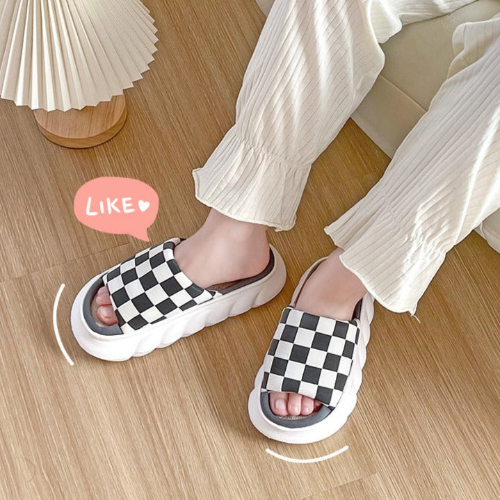 ふわふわブロックスリッパ♡カップルでお揃いにも S2222
