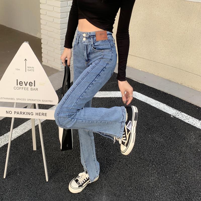 センターラインスリットデニムパンツ S2391