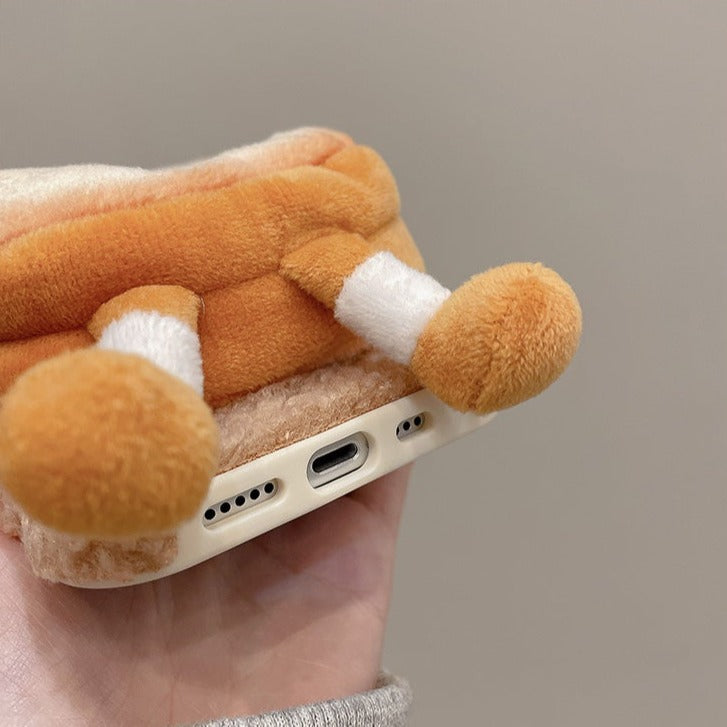もこもこパン iPhoneケース ポーチ付き S2514