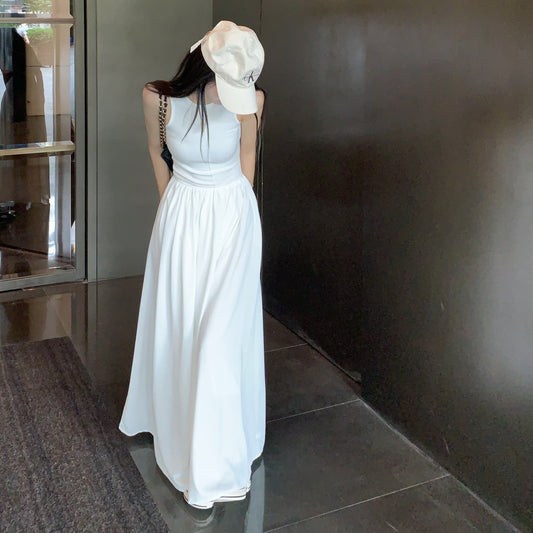 異素材ドッキングワンピース♡ノースリーブで夏に活躍 S1670